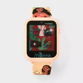 pink watch for girls|Girls Disney Moana Interactive Smartwatch